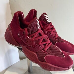 Adidas Harden Vol 4 PE Player Team Edition Mens Sz 12 Maroon Suede EF9783 Rare